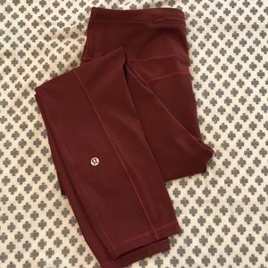 Lululemon Final Lap Crop Leggings - Savannah Color
